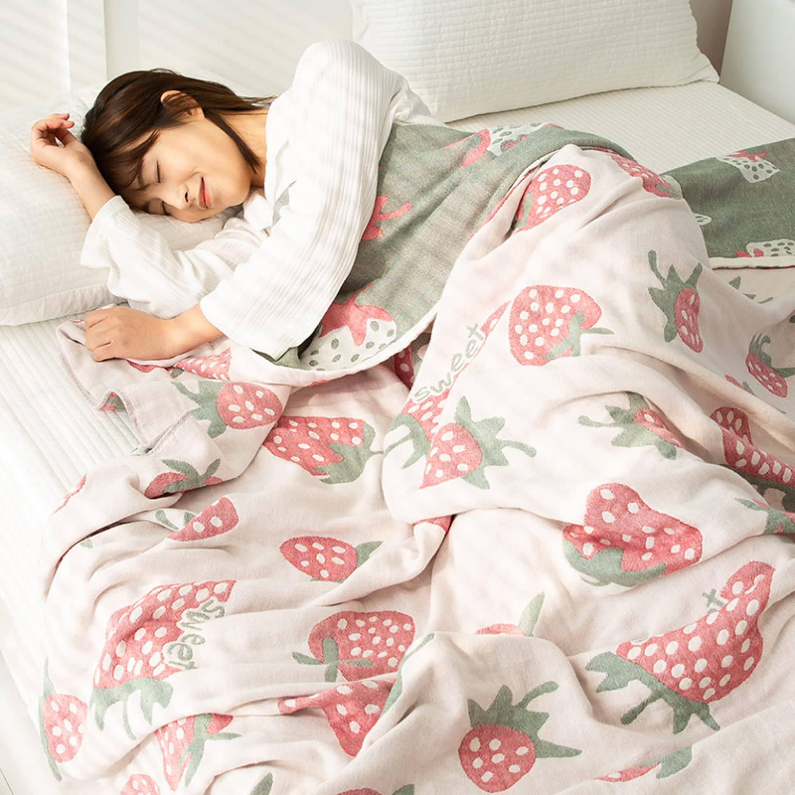 Amazon｜4重 ガーゼケット くしゅくしゅ カラー 保育園 ベビー